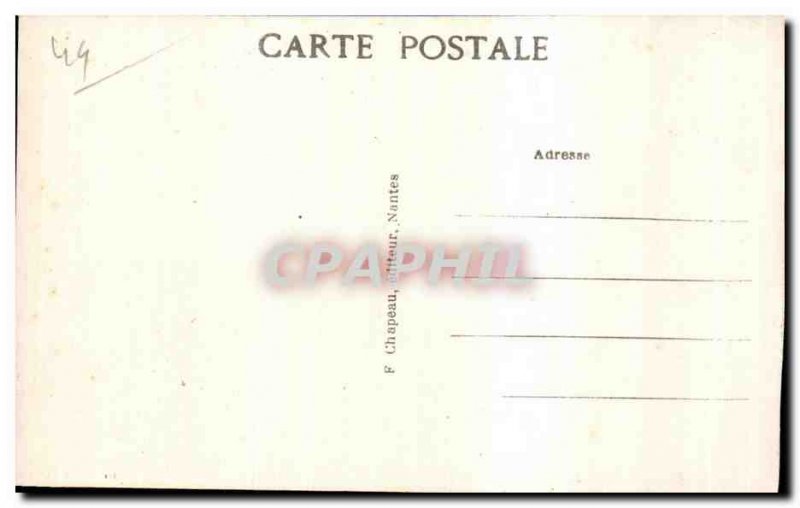 Old Postcard The Collegiate Guerande St Aubin