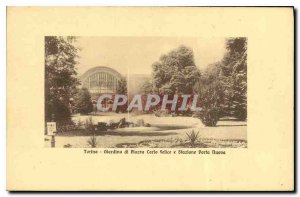 Postcard Old Giardino di Torino Piazza Carlo Felice e Stazione Porta Nuova