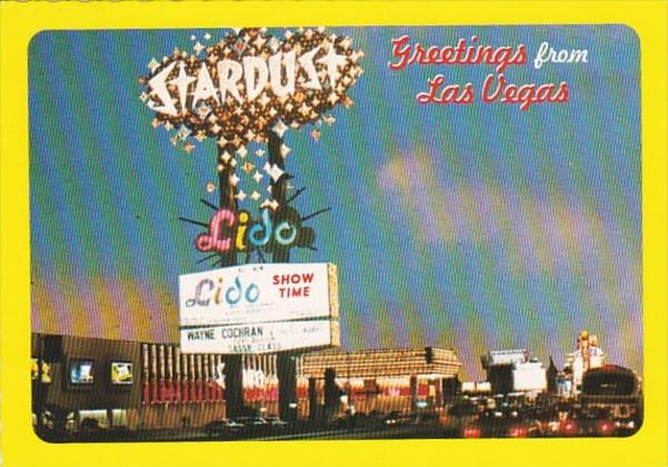 Nevada Las Vegas Greetings Showing The Stardust Hotel