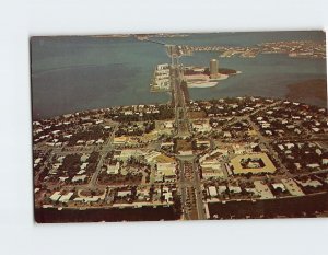 Postcard St. Armands Key Looking East, Sarasota, Florida