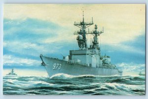 Pascagoula Mississippi Postcard USS John Prends La Mer Avec Courage Steamer 1960