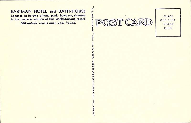 Postcard SCENE Hot Springs National Park Arkansas AR AI9011