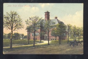 MASSILLON OHIO STATE STREET SCHOOL VINTAGE POSTCARD 1913
