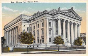 Court House New Haven 1920s Connecticut postcard