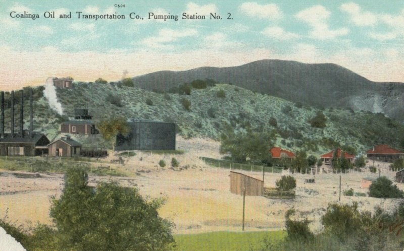 COALINGA, California, 1900-10s; Pumping Station #2