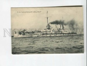 473016 WWI GERMANY Fleet ship Konig Albert maritime military mail RPPC