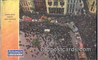 New Orleans, La, USA Parade 1944 ink marking left top corner and edge, postal...