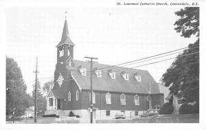 Centerdale Rhode Island St Lawrence Catholic Church Vintage Postcard K18228