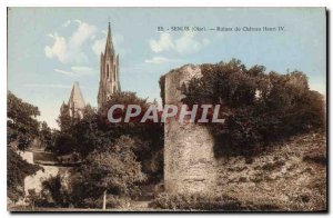 Old Postcard Senlis (Oise) Ruins of Chateau Henry IV