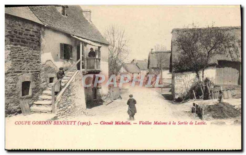 VINTAGE POSTCARD Automobile Circuit of Auvergne Cuts Gordon