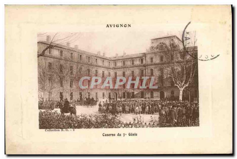 Postcard Old Army Barracks of Avignon 7th Genie