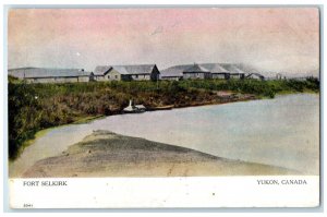 c1910 Scene at Fort Selkirk Yukon Canada Unposted Antique Postcard