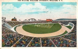 Stadium Syracuse University Open Space Syracuse New York Vintage Postcard 1933