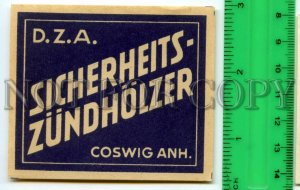 500198 GERMANY SICHERHEITS-ZUNDHOLZER Vintage match label