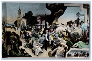 Jefferson City MO Postcard A Country Political Speaking Scene Painted By Thomas