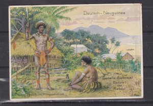 PAPUA NEW GUINEA, 1939 DRESDEN COLONIAL EXHIBITION ppc., NATIVES IN WAR JEWELRY