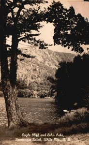 Vintage Postcard 1947 Eagle Cliff Echo Lake Franconia Notch New Hampshire NH