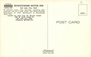 utah  Salt Lake City    Rowntowner Motor Inn Motel