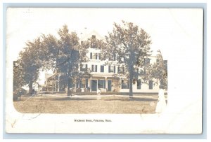 1906 Wachusett House Princeton MA Eddy Make Badminton RPPC Photo Postcard 