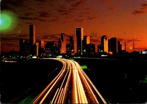 Tennessee Nashville Skyline At Night 1996