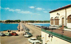 Automobiles 1956 Recreation Pier St Petersburg Florida Postcard Teich 20-14119