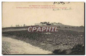 Old Postcard Army War in Lorraine in 1914 Farm near Leomont Vitrimont bombed ...