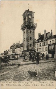 CPA VILLERS-COTTERETS Fontaine Le Beffroi Place du Marche (151876)