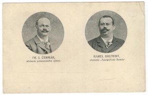 Austria Czechia 1910 Unused Postcard Socialists Newspaper Editors Politics