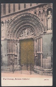 Kent Postcard - West Doorway, Rochester Cathedral    RS6009