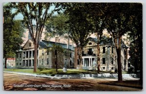 Augusta Maine~Kennebec County Courthouse~Portico~Cupola~Greek Revival~1931 PC
