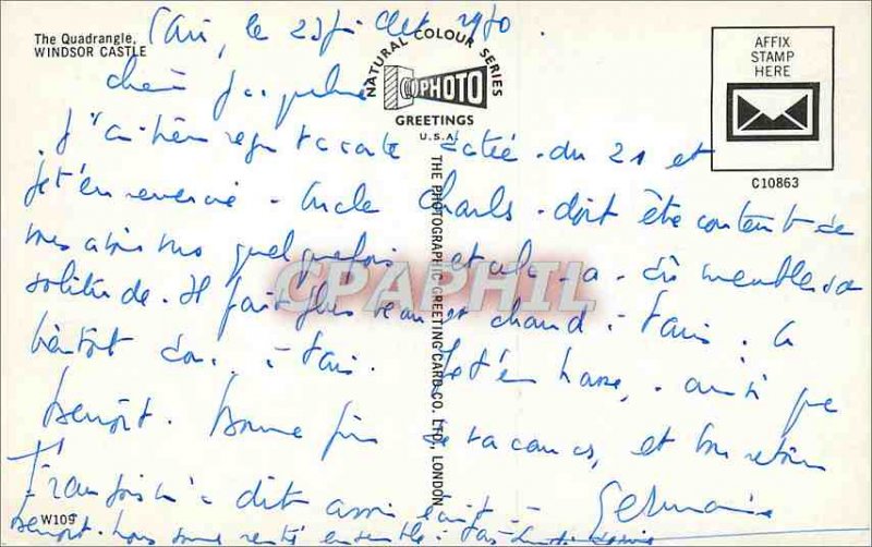 Modern Postcard the Quadrangle Windsor Castle