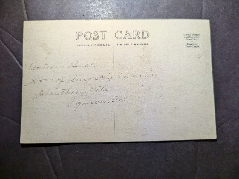 Mint USA Native American Postcard Antonio Buer Ignacio CO