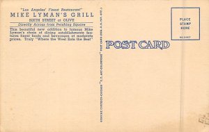 Mike Lyman's Dining Room and Bar Los Angeles CA