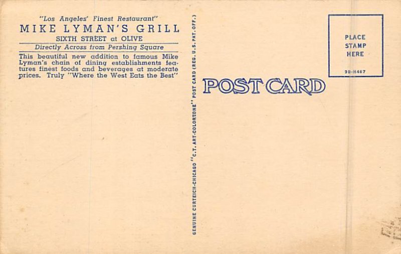 Mike Lyman's Dining Room and Bar Los Angeles CA