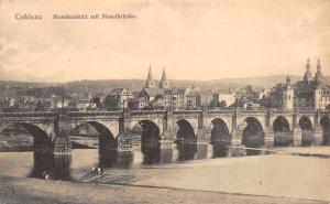 BR42081 Koblenz moslansicht mit moselbrucke germany