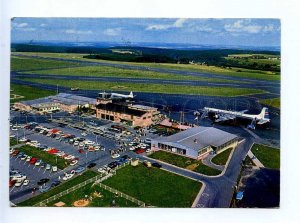 196056 LUXEMBOURG Airport Old RPPC w/ olympiad stamps