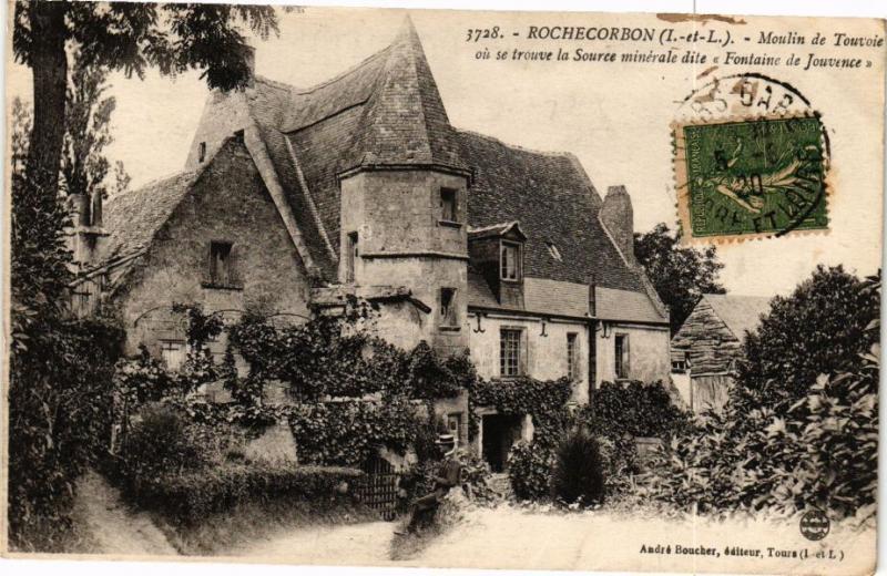 CPA ROCHECORBON - Moulin de Touvoie ou se trouve la Source (227103)