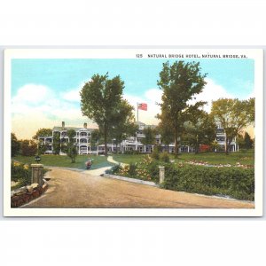 Postcard Natural Bridge Hotel Virginia Tourism Linen Marken & Bielfeld