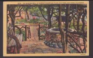 CA SAN DIEGO The Wishing Well, Ramona's Marriage Place, Old Town ~ Linen