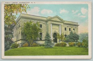 Schenectady New York~Public Library~1920s Postcard