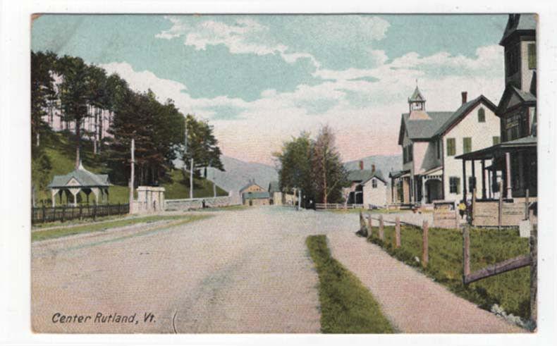 Center Rutland, Vermont, An Early Street View