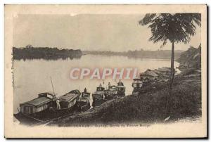 Old Postcard Tonkin Sontay Edges From Red River