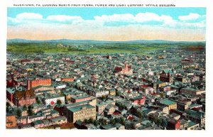 Postcard AERIAL VIEW SCENE Allentown Pennsylvania PA AT7765