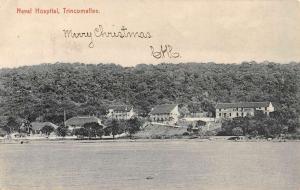 Trincomallee Sri Lanka Naval Hospital Waterfront Antique Postcard K79717