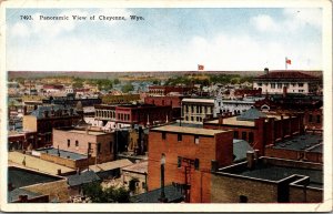 Postcard Panoramic View of Cheyenne, Wyoming