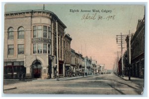 1908 Eighth Avenue West Calgary Alberta Canada Antique Unposted Postcard