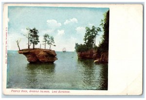 c1910 Profile Rock Apostle Islands Lake Superior Wisconsin WI Vintage Postcard