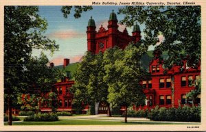 Illinois Decatur Main Building James Millikin University Curteich