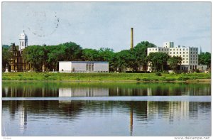 View across St John River , FREDERICTON , New Brunswick , Canada , 50-60s