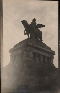 The original Equestrian statue of Wilhelm I in Koblenz, Germany   PC